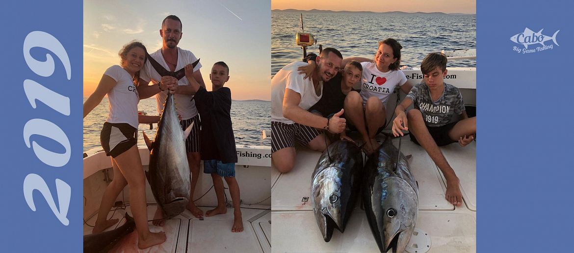 Family big game fishong in Croatia